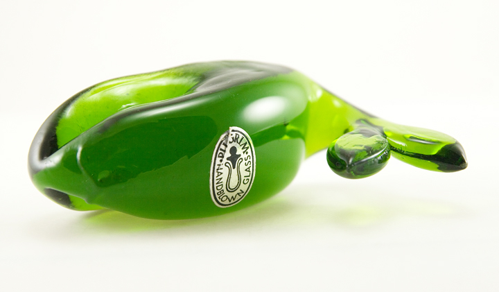 Pilgrim Art Glass Green Whale Figurine - Image 2
