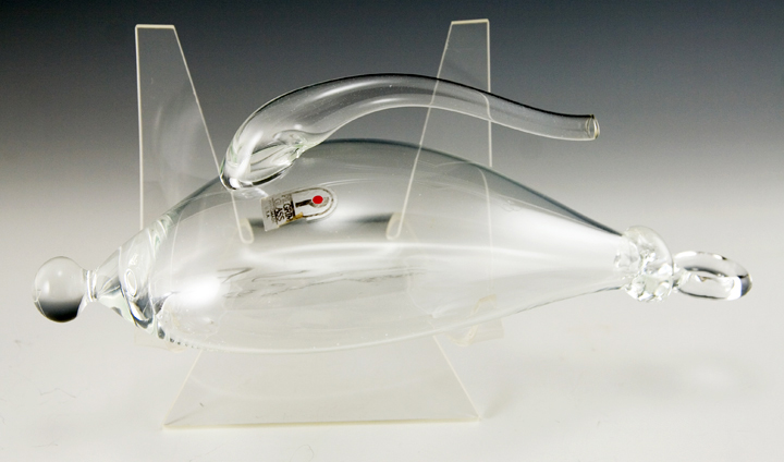 Pilgrim Blown Glass Barometer with Label - Image 3