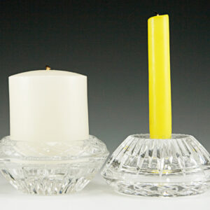 Princess House Crystal Reversible Candle Holders