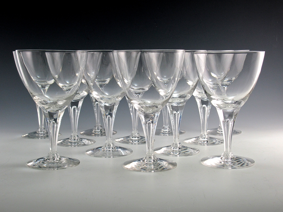 Vintage Tiffin Crystal Stemware #17596 Bubble Stem Set 12 - Image 2