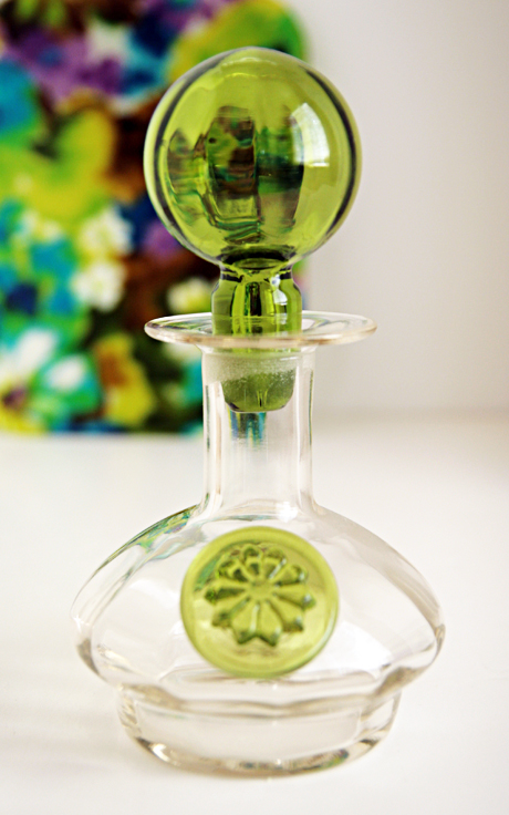 Hippie Decor Vanity or Bar Decanter by Rainbow