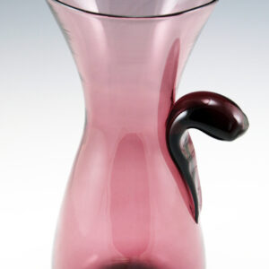 Rare Early Blenko Jug with Stylized Handle