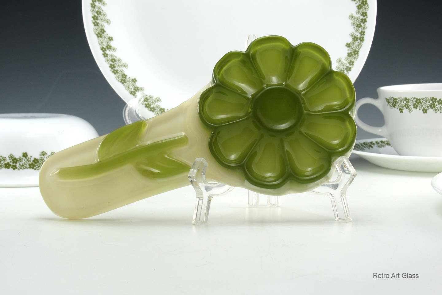 Rare Spring Blossom Crazy Daisy Spoon Rest Xlt Condition