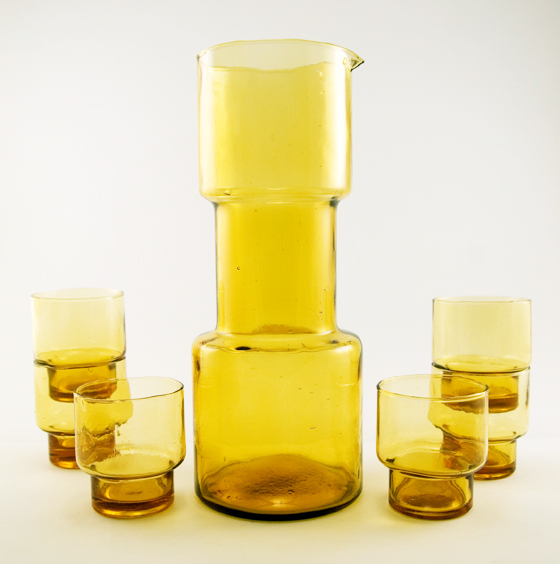 Retro Barbell Decanter Beverage Service Set
