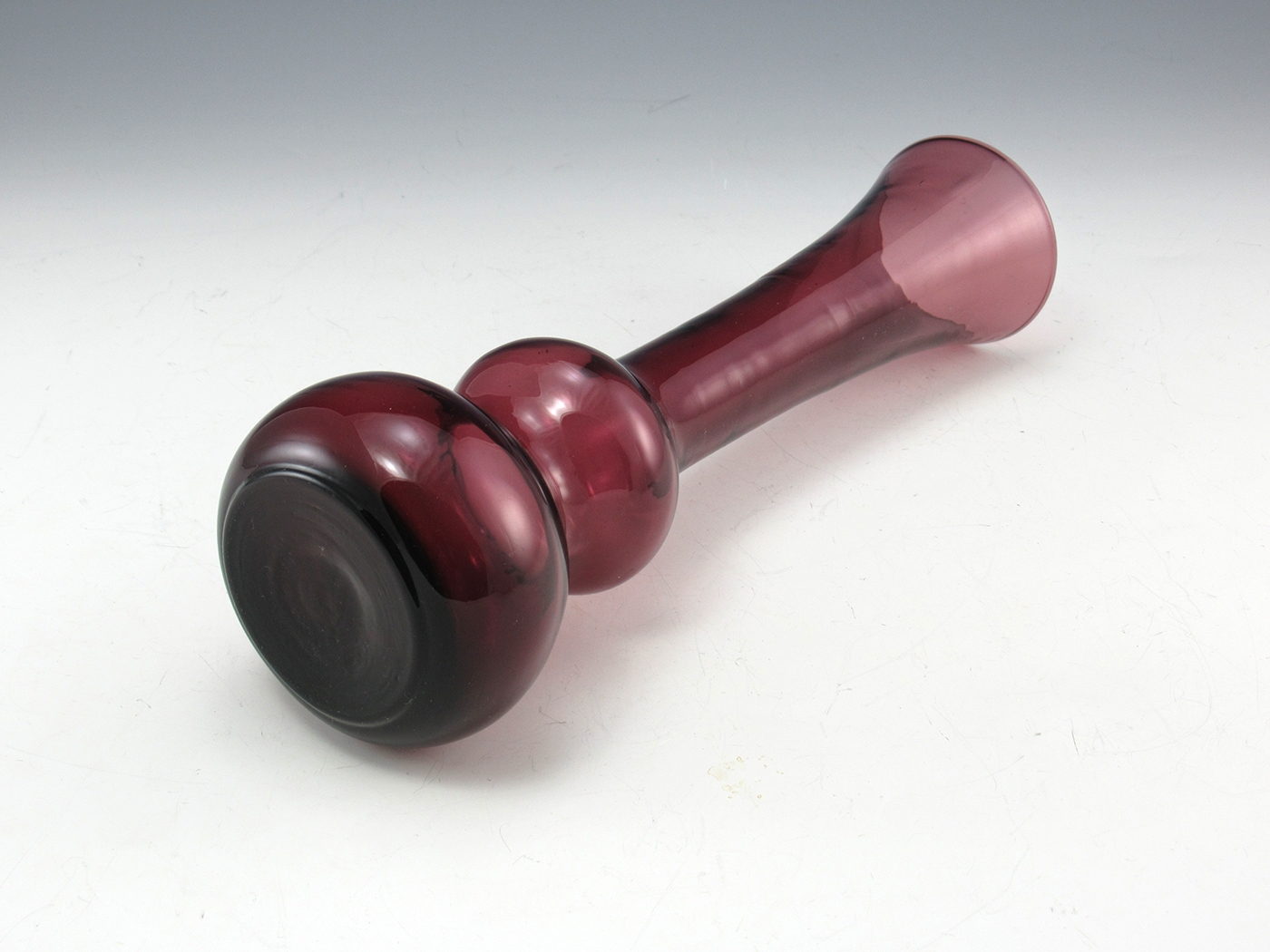 Retro Modern Bud Vase Tall Double Bubble Handmade - Image 5