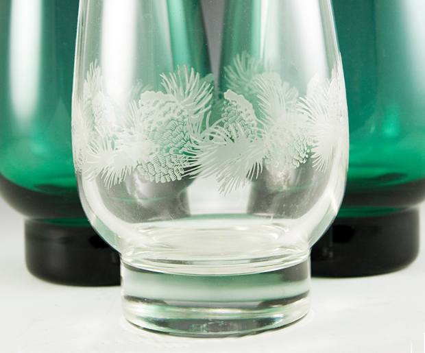 Retro Glass Vase Candle Holder Set - Image 2
