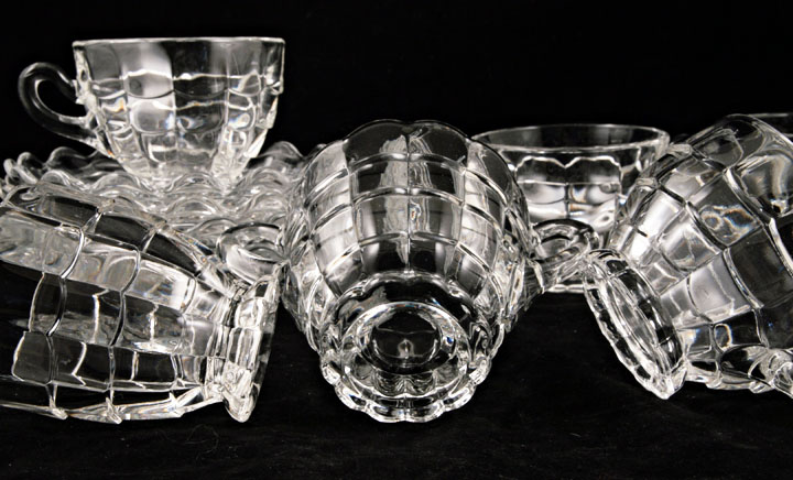 Vintage Coffee Set Service for Four by Cambridge Glass - Image 3