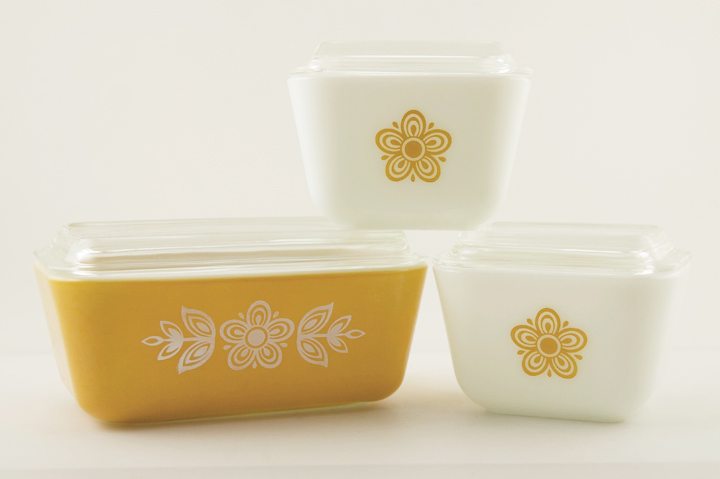 Retro Kitchen Vintage Refrigerator Dish Set - Image 2