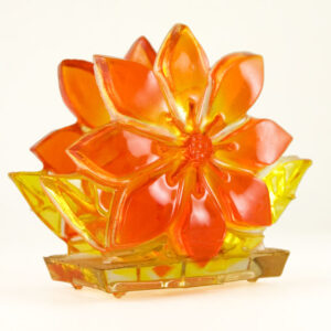Retro Mod Orange Flower Napkin Holder