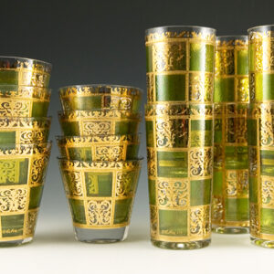 Retro Modern Bar Tumbler Set by Culver