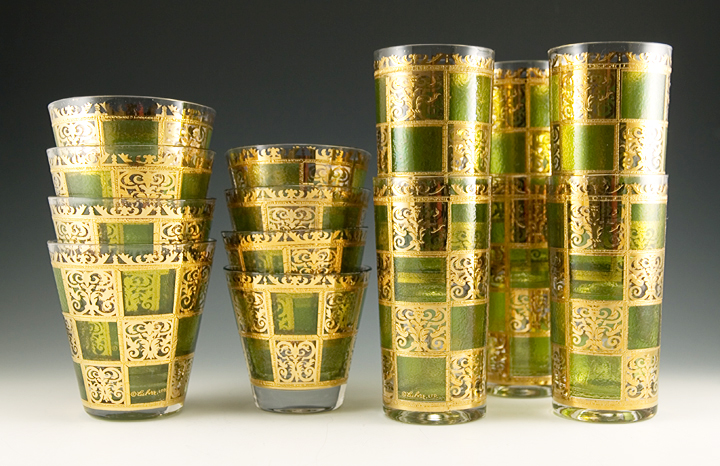 Retro Modern Bar Tumbler Set by Culver