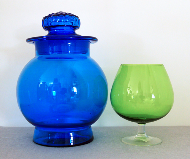 Retro Vintage Kitchen Glass Mod Canister - Image 2