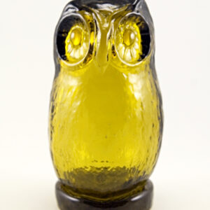 Retro Vintage Menagerie Owl by Pilgrim Art Glass