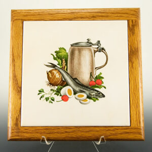 Retro Kitchen Decor Framed Tile Made in USA