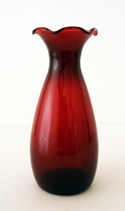 Royal Ruby Vase & Apothecary Jar with Label - Image 3