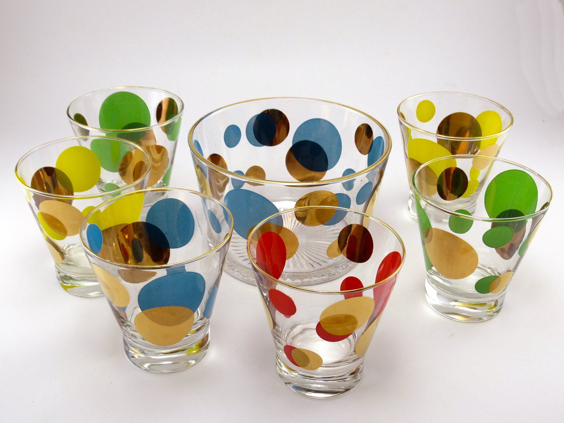 Russel Wright Eclipse Bar Glass Set 7pc 1958 - Image 2