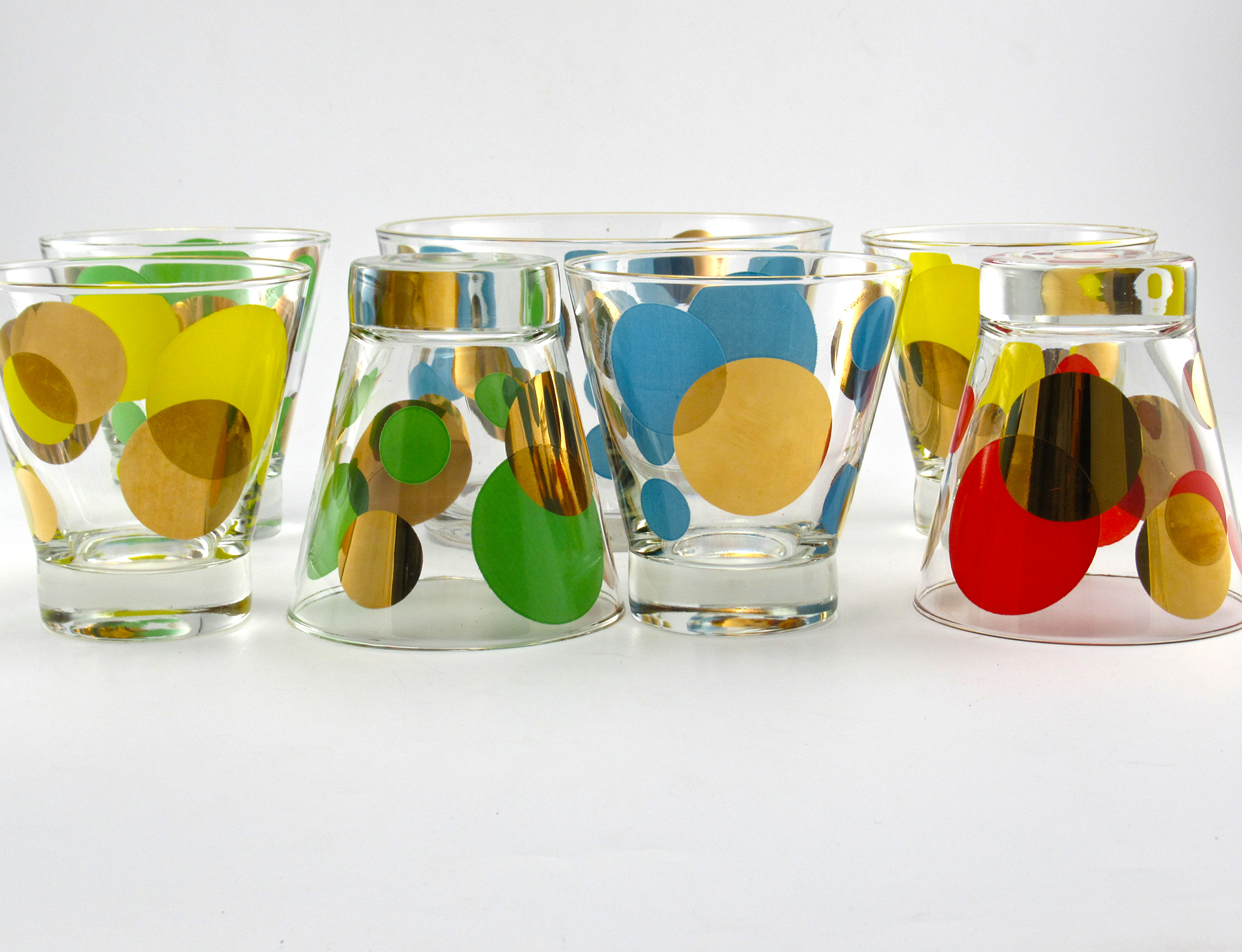 Russel Wright Eclipse Bar Glass Set 7pc 1958 - Image 5