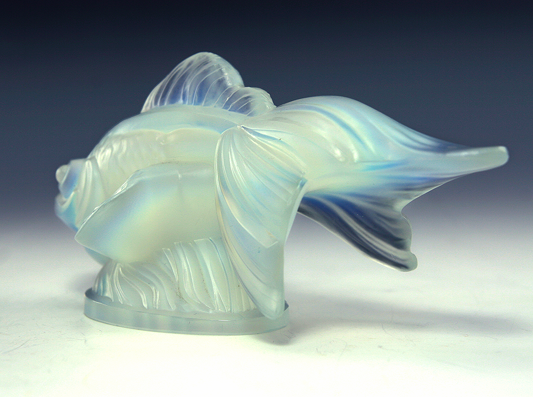 Sabino Art Glass Opalescent Oriental Goldfish Signed Paris Pre WWII - Image 7