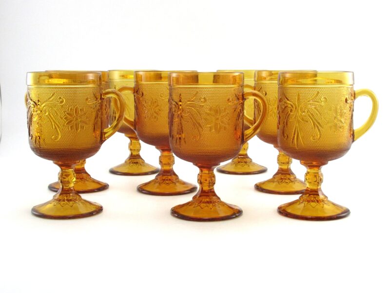 Tiara/Indiana Glass Sandwich Glass Mugs