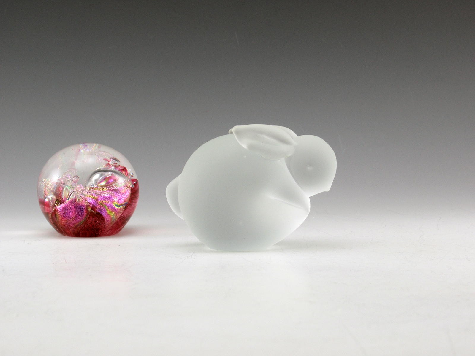 Velvety Soft Satin Glass Bunny Rabbit Table Charm - Image 5