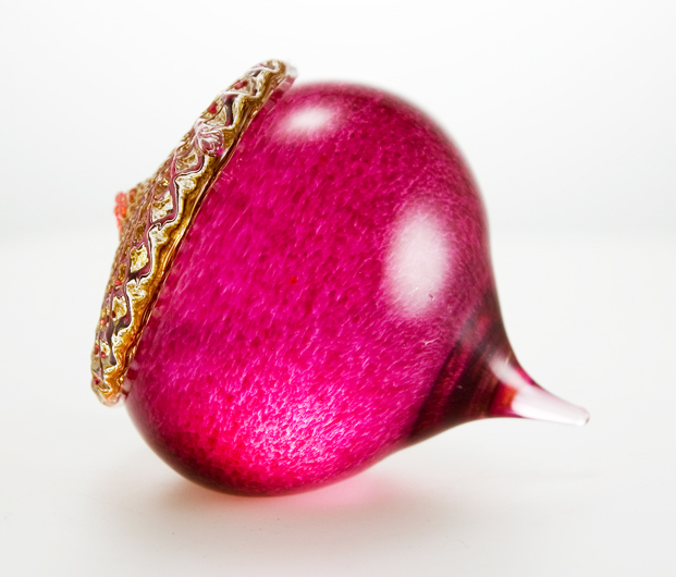 Scandinavian Art Glass Acorn Large Paperweight