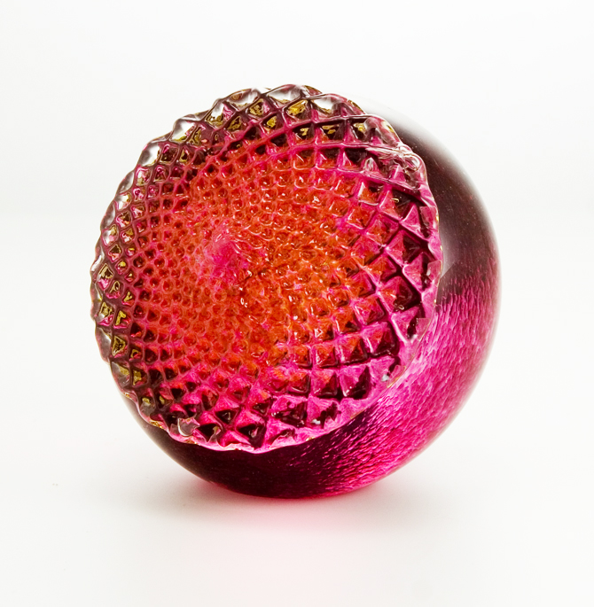 Scandinavian Art Glass Acorn Large Paperweight - Image 2