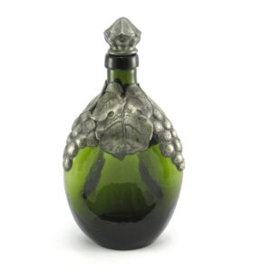 Vintage Old World Style Pinched Decanter Made in Denmark Grape