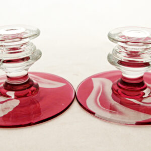 Scarce Paden City Daffodil Candlestick Holders