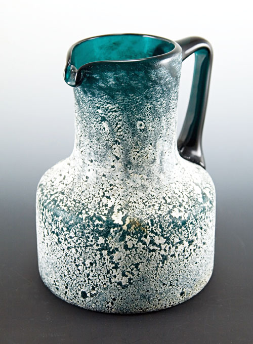 Corroso Art Glass Hand-Blown Jug Mid-Century Italy - Image 2