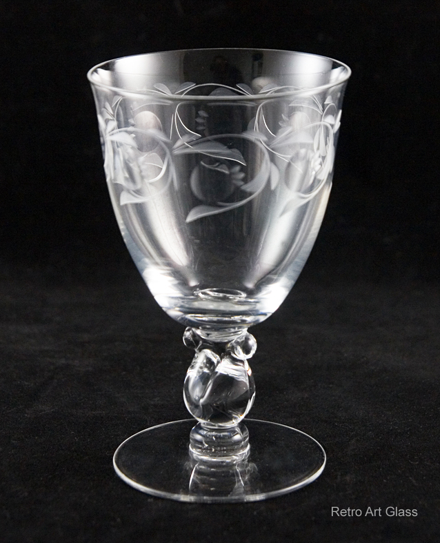 Heisey Lariat Moonglow Crystal Water Goblets - Image 3