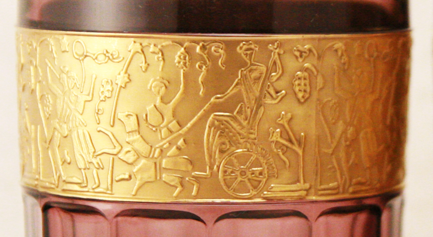 Set of Deco Period Fipop Neo-classical Glass Tumblers - Image 3