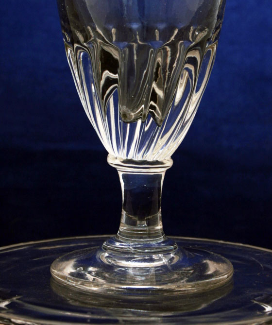Large Antique Ale Goblets with Wrythen Petal Decor Set 4 - Image 5