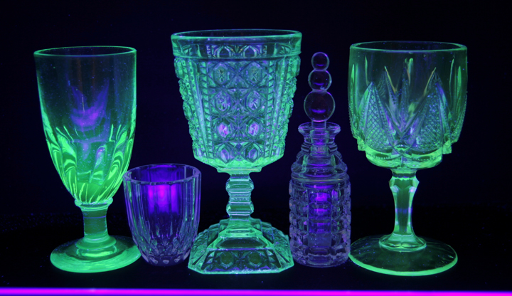 Large Antique Ale Goblets with Wrythen Petal Decor Set 4 - Image 8