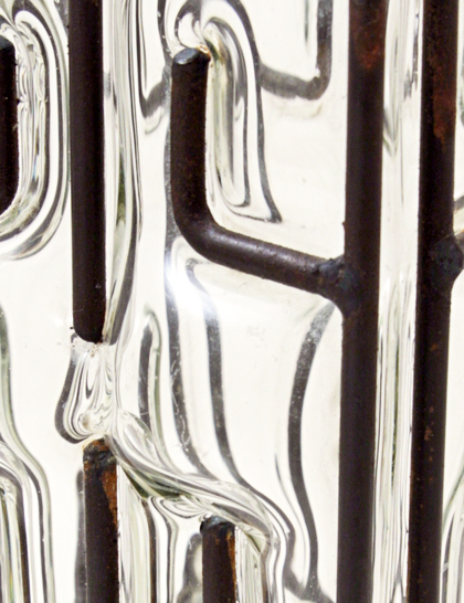 Sexy Decor Metal Caged Glass Square Vase - Image 2