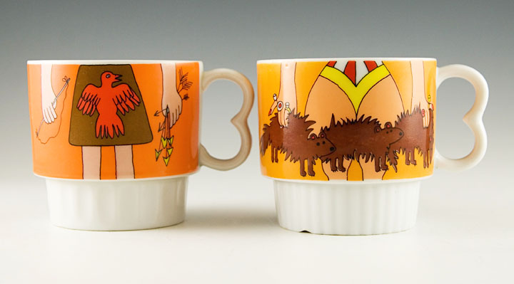 Superwoman's Beavers, Squaw, Rain Lady and Cowgirl Mug Set