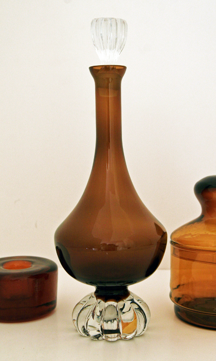 Swedish Art Glass Decanter Designed by Bo Borgstrom - Image 2