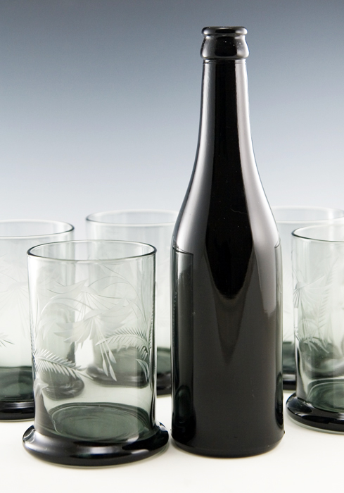 Swedish Blown Glass Boy Tumblers Set of 8 - Image 2