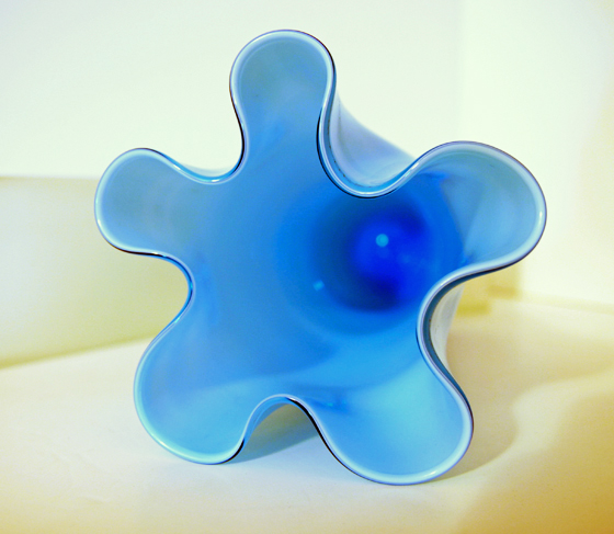 Swedish Glass Cased Hankerchief Vase - Image 3