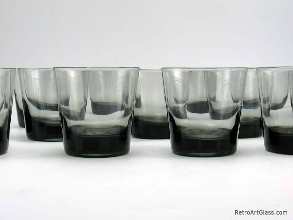 Holmegaard Danish Modern Cocktail Tumbler Set 14 in Smoke Green - Image 4