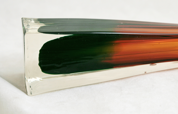Swedish Modern Pulled Cased Glass Vase - Image 2