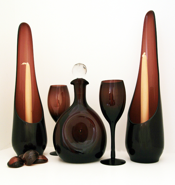 Swedish Modern Decor Tall Candle Holder Set - Image 4