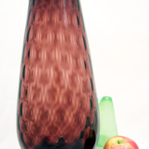 Tall Grape Amethyst Glass Italian Optic Vase