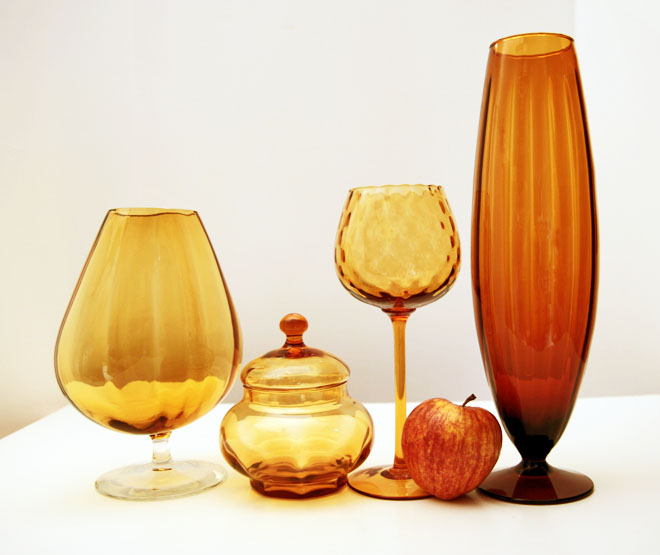 Tall Hand-Blown Empoli Glass Wine Goblet - Image 3
