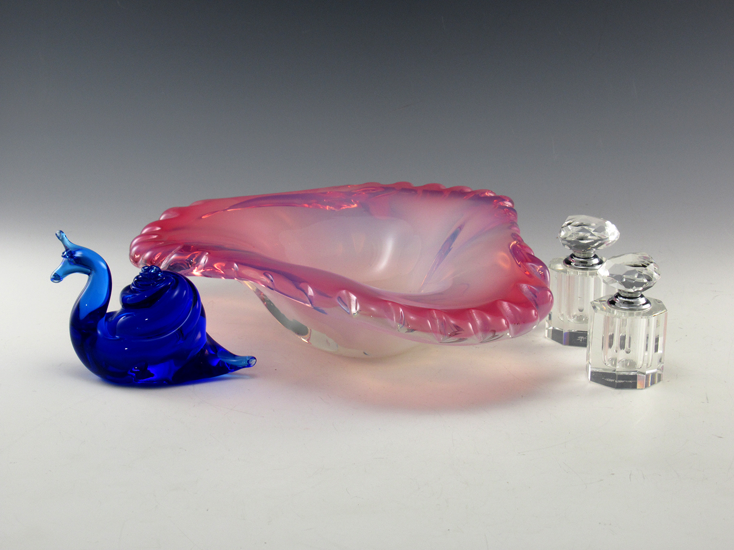 Fratelli Toso Murano Glass Pink Opaline Bowl Vintage - Image 2