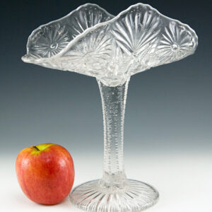 Victorian Era Glass Stemmed Banana Boat