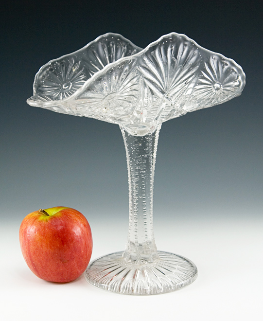 Victorian Era Glass Stemmed Banana Boat
