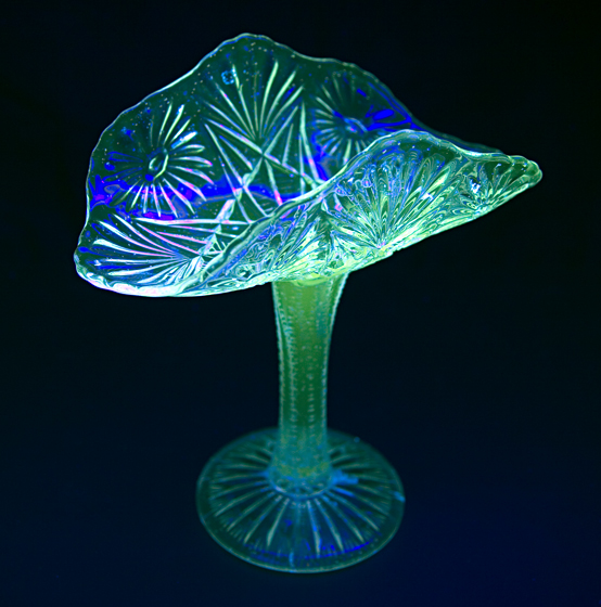Victorian Era Glass Stemmed Banana Boat - Image 2