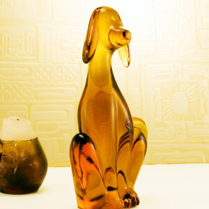 Lop Eared Sitting Dog Figurine by Viking Art Glass