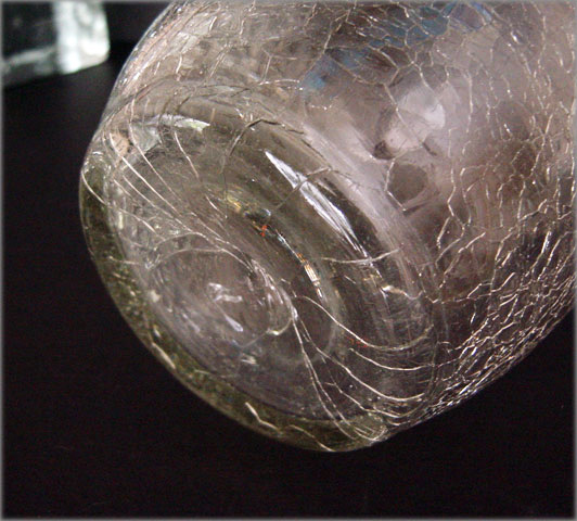 Vintage Blown Crackle Glass Jug - Image 4