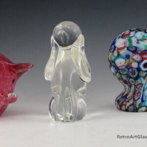 Vintage Crystal Dog Paperweight Hand-Made Great Quality